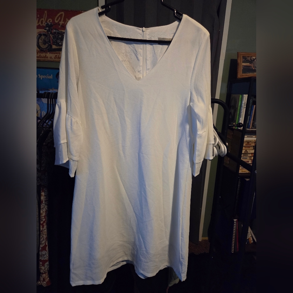 Elegant White Women's Dress
